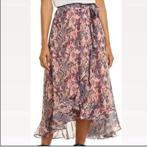 SOLD! | All Saints | Cosmo Masala Wrap Midi Skirt